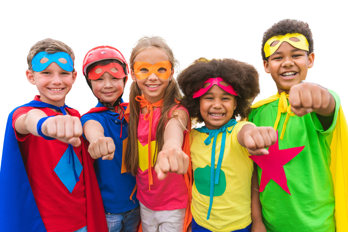 Pediatric GI.  Children dressed as Superheroes. 